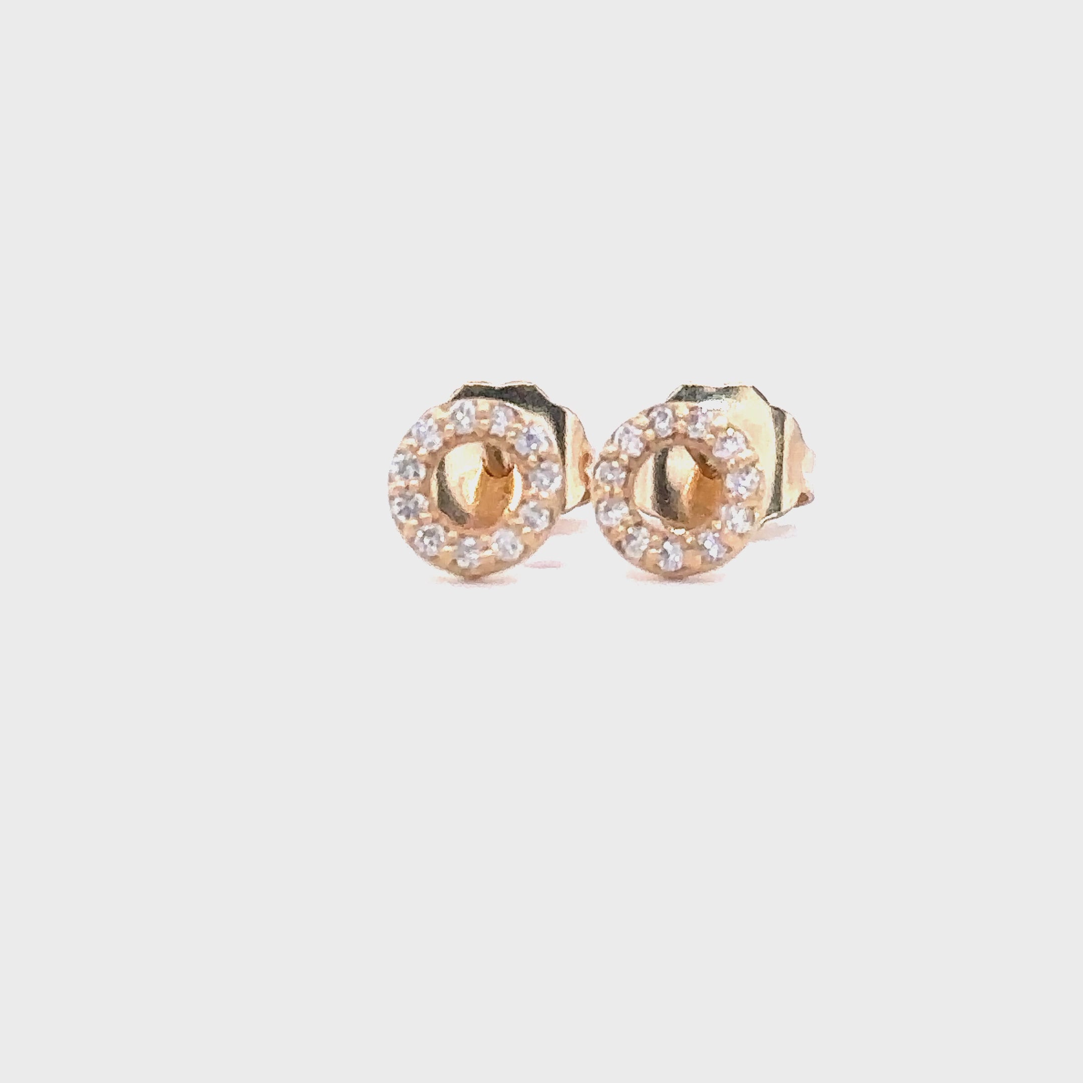 Dainty hot sale diamond earrings